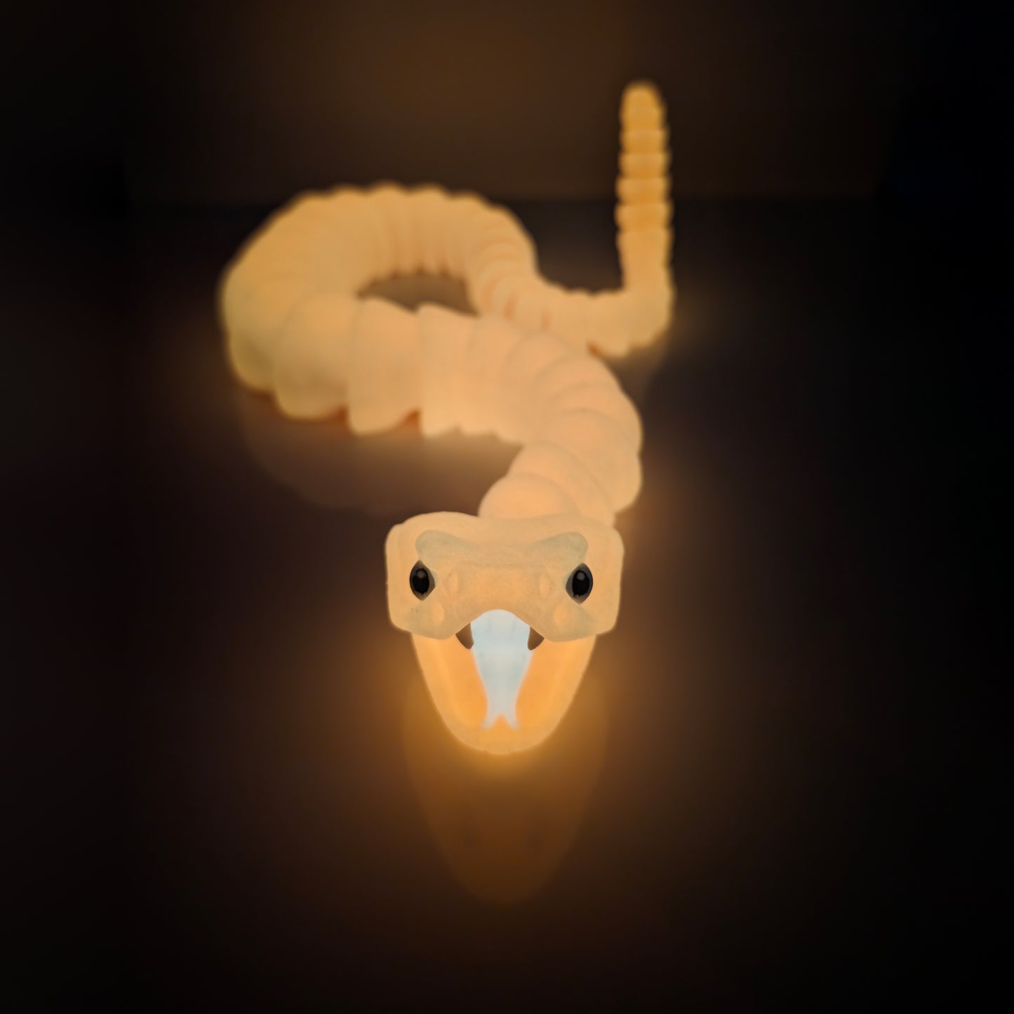 Glow in the Dark Articulating Rattlesnake